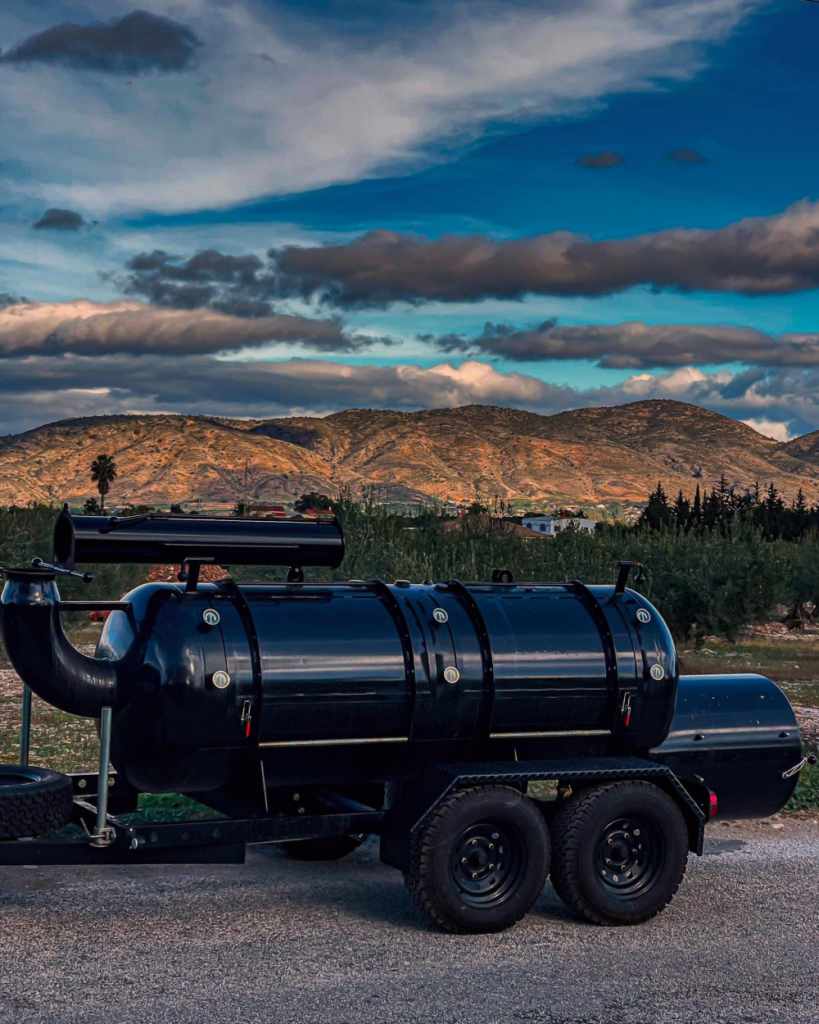 Smoker trailer for Texas BBQ in Costa del Sol
